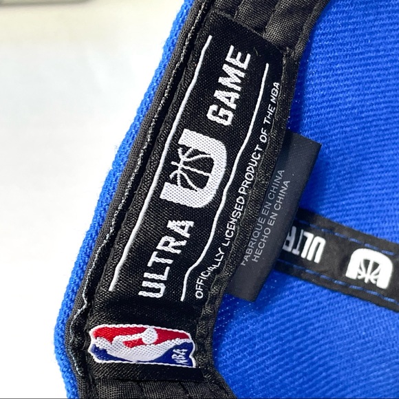 Ultra Game Men’s NBA Golden State Warriors Adjustable Basketball Hat Blue New - Picture 8 of 14